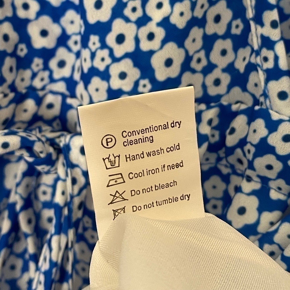 EURAMERICAN FLORAL PRINT SUMMER DRESS FLOUNCY EDGE SIZE MEDIUM - Picture 9 of 12